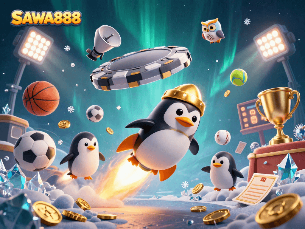 SAWA888 offers players a dynamic gaming experience with engaging gold coins and a cosmic casino theme.