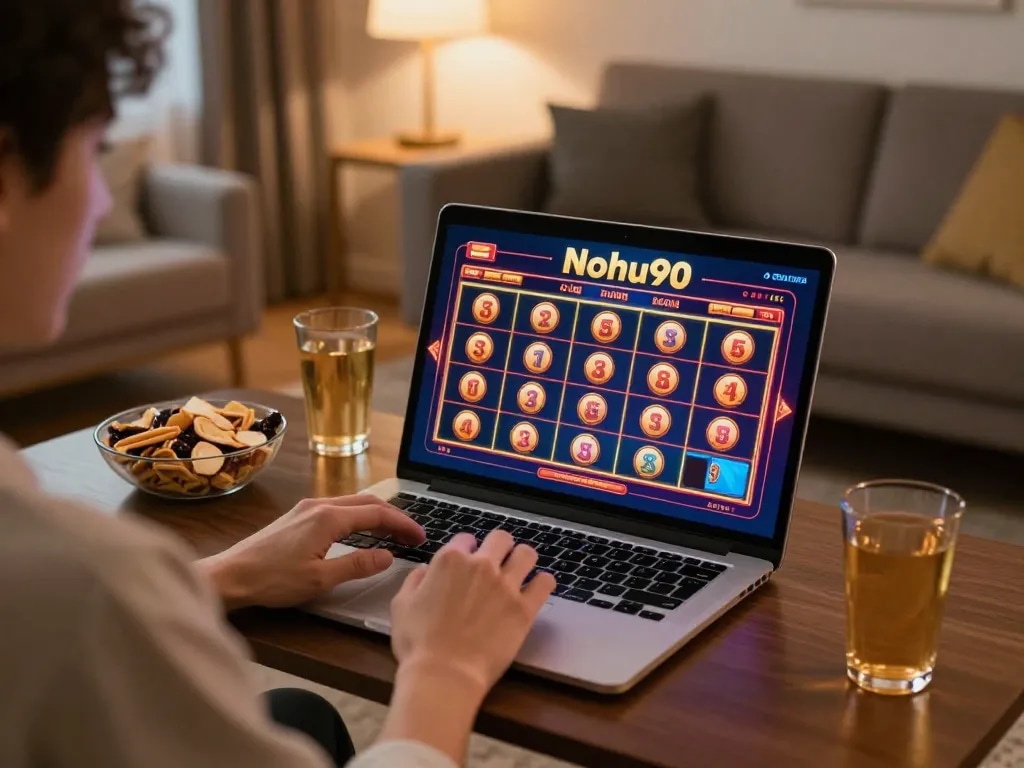 Nơi người chơi nhà cái nohu90 trải nghiệm trò chơi slot trực tuyến trên máy tính xách tay với không gian thoải mái.