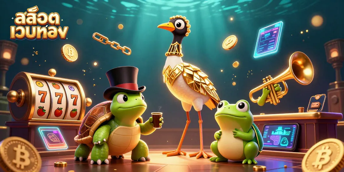 Engage with สล็อตเว็บตรง and experience vibrant slot action in this dynamic casino scene.