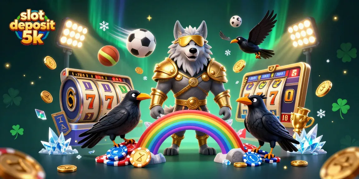Experience the thrill of slot deposit 5k with a Norse-inspired scene, showcasing epic winnings and dynamic gameplay.