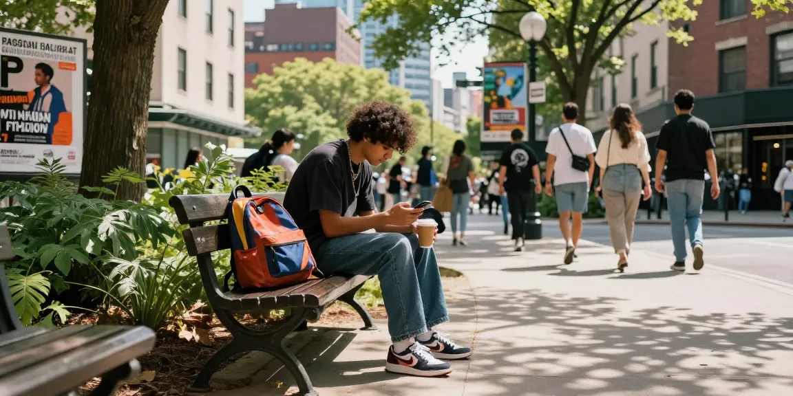 Stylish lifestyle scene showcasing urban fashion trends, featuring https://shs-dome5.com/ in a vibrant city setting.
