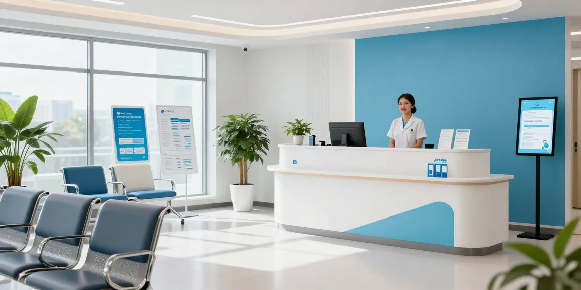 HSA health insurance plan resources in a modern medical clinic environment.