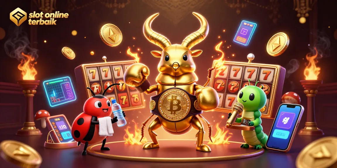Bermain slot online terbaik sambil menikmati suasana kasino yang meriah dengan karakter unik dan elemen menarik.