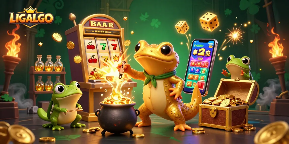 Win big with LIGALGO as the golden salamander alchemist conjures wealth in a magical casino realm.
