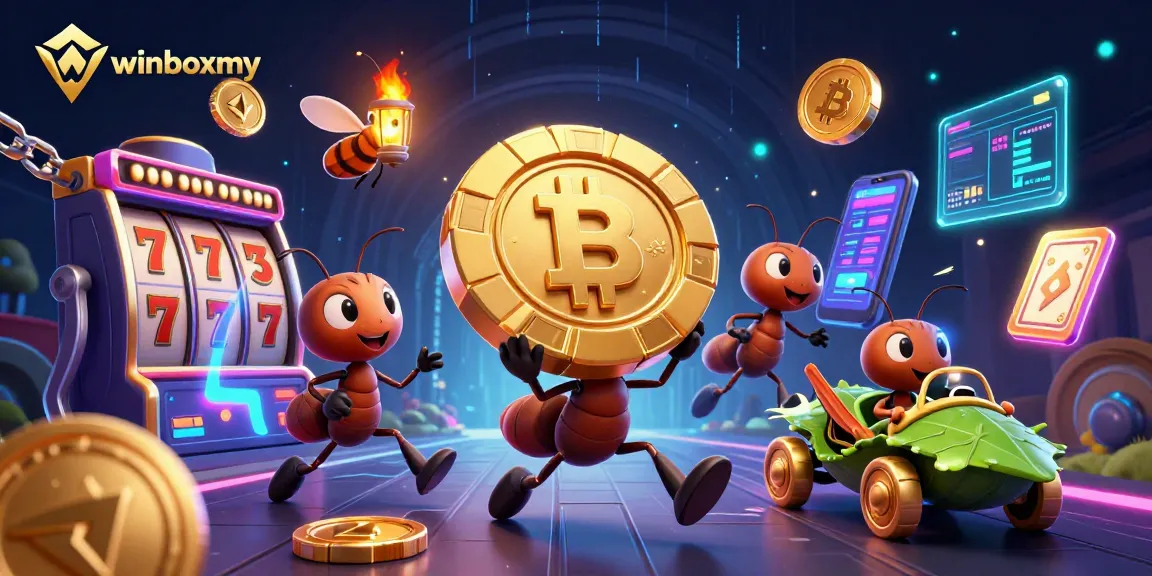 WinboxMY brings players excitement with a heist-themed casino adventure featuring ants and crypto coins.