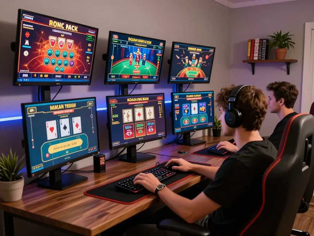 Cảnh chơi game trực tuyến hấp dẫn thể hiện các chiến lược và liên kết m88 không bị chặn để có trải nghiệm liền mạch
