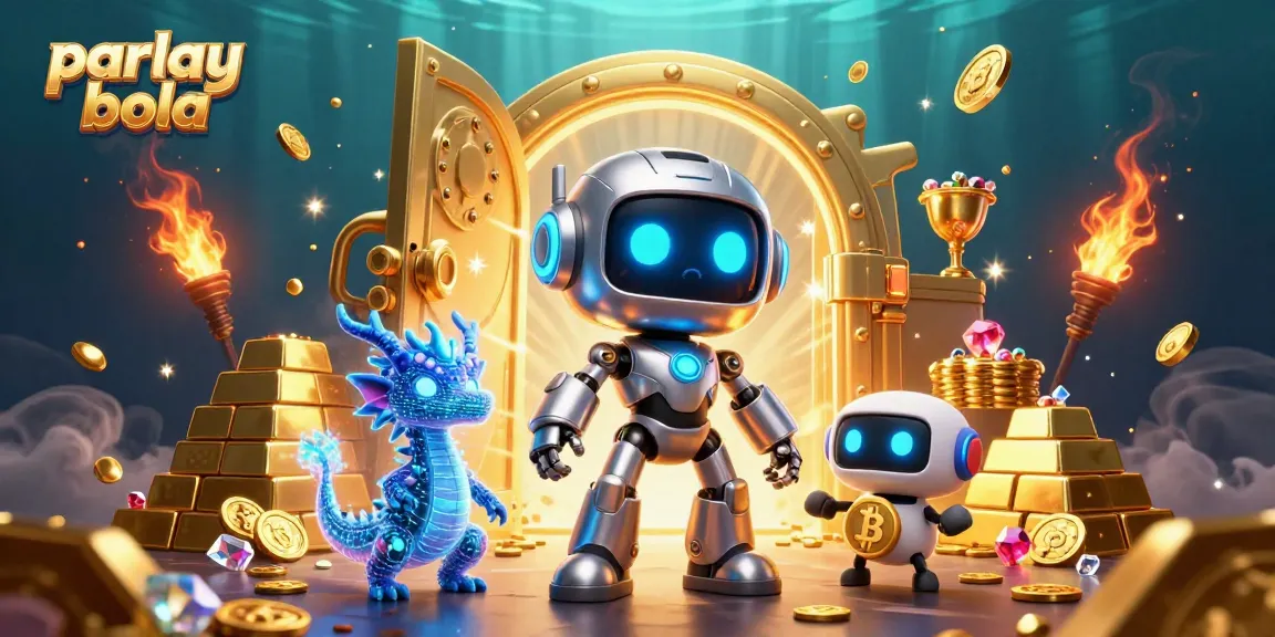 Experience parlay bola excitement with unique sci-fi elements in captivating 3D illustration.