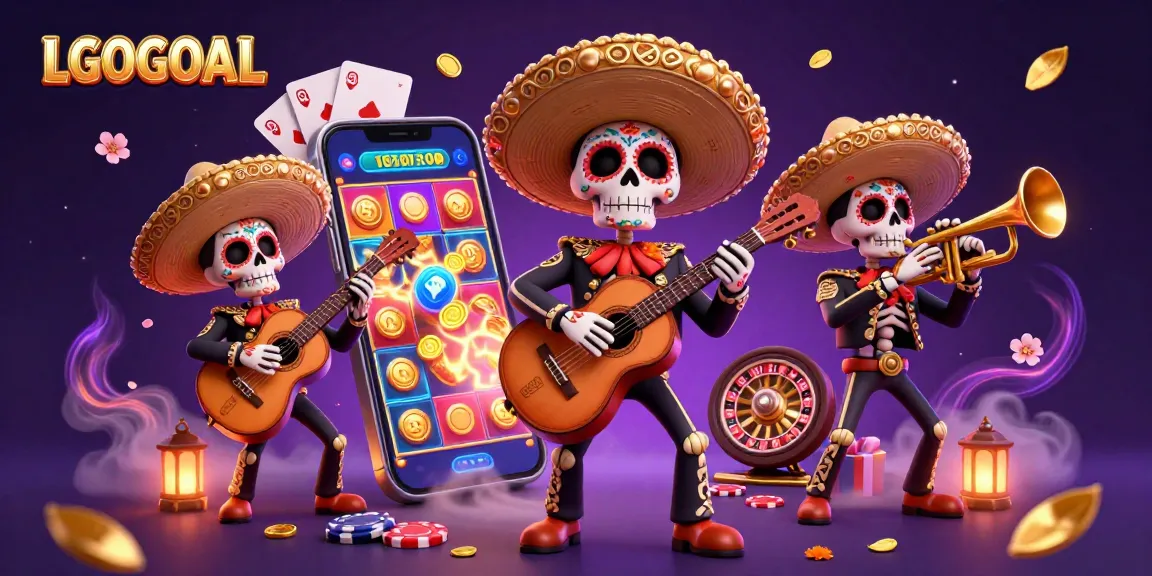 Experience exciting jackpots with LGOGOAL slot games, backed by vibrant mariachi characters.