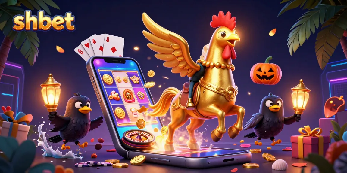 Experience shbet's vibrant casino scene with animated characters and exciting game elements.