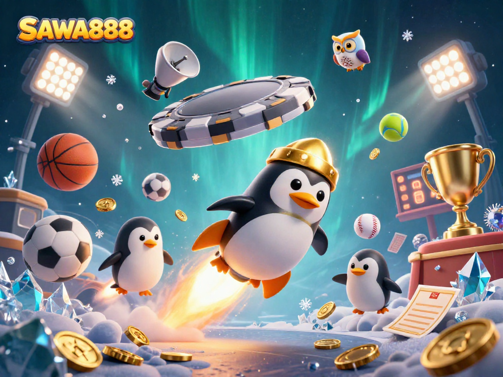 SAWA888 offers players a dynamic gaming experience with engaging gold coins and a cosmic casino theme.