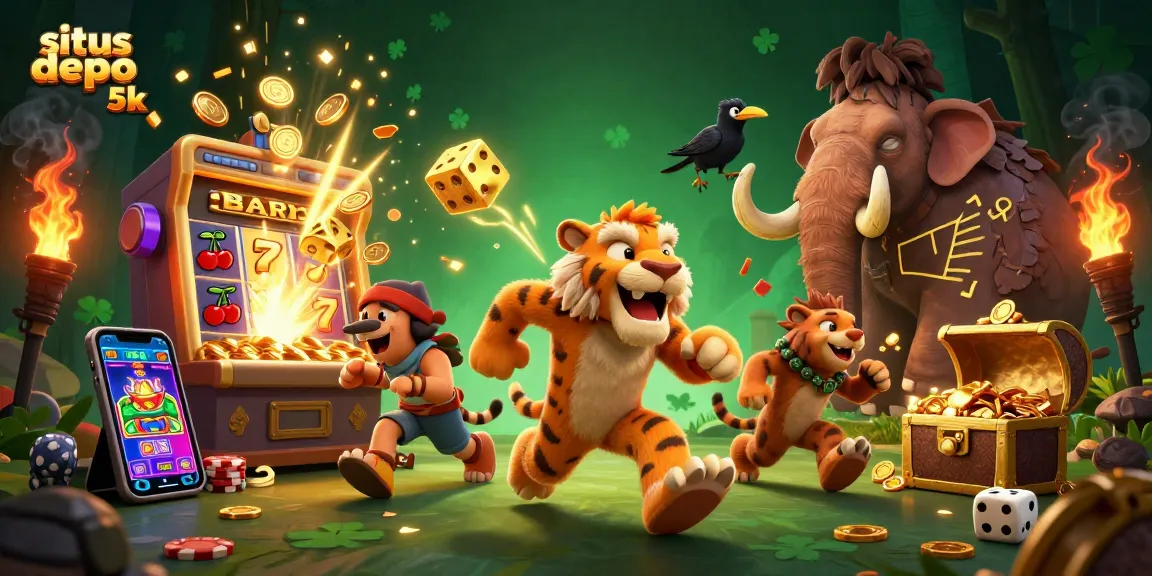 Experience thrilling game wins at situs depo 5k with vibrant casino elements and excitement.