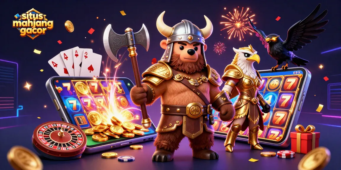 Sites mahjong gacor showcase dynamic gaming with vibrant 3D characters and exciting slot visuals.