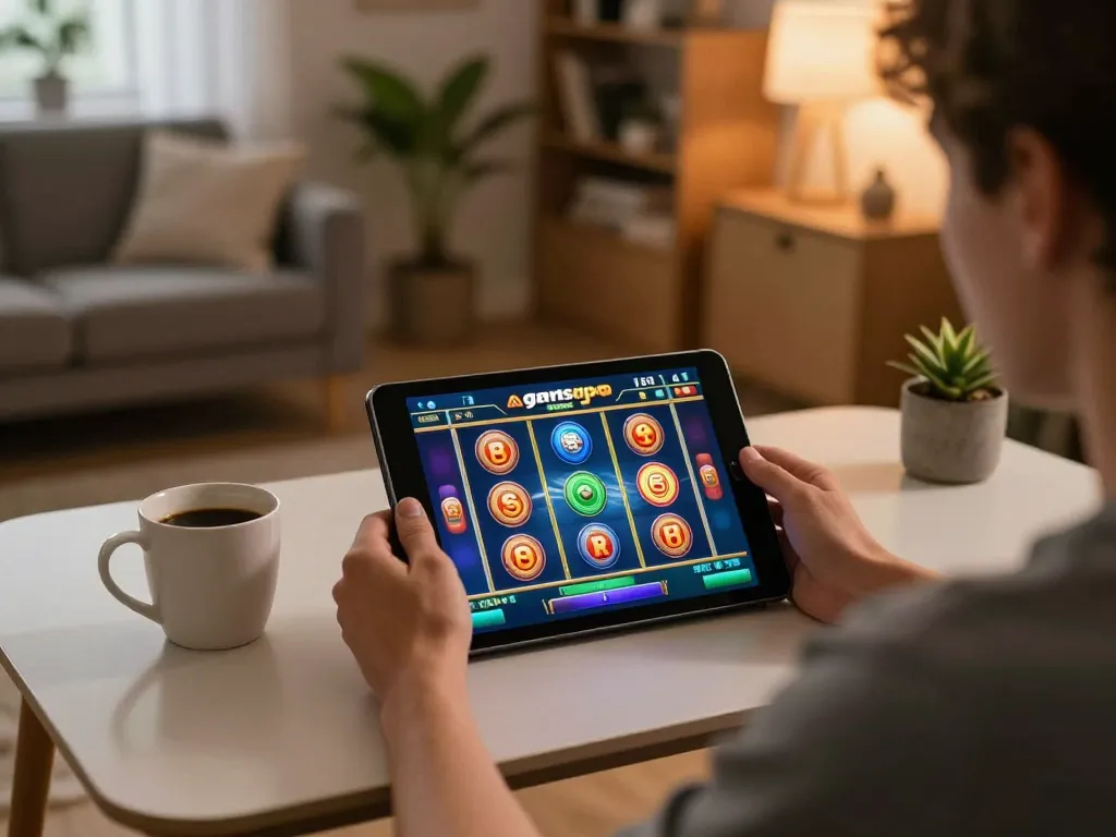 Exciting moment spinning reels at slots not on gamstop during online gaming session at home