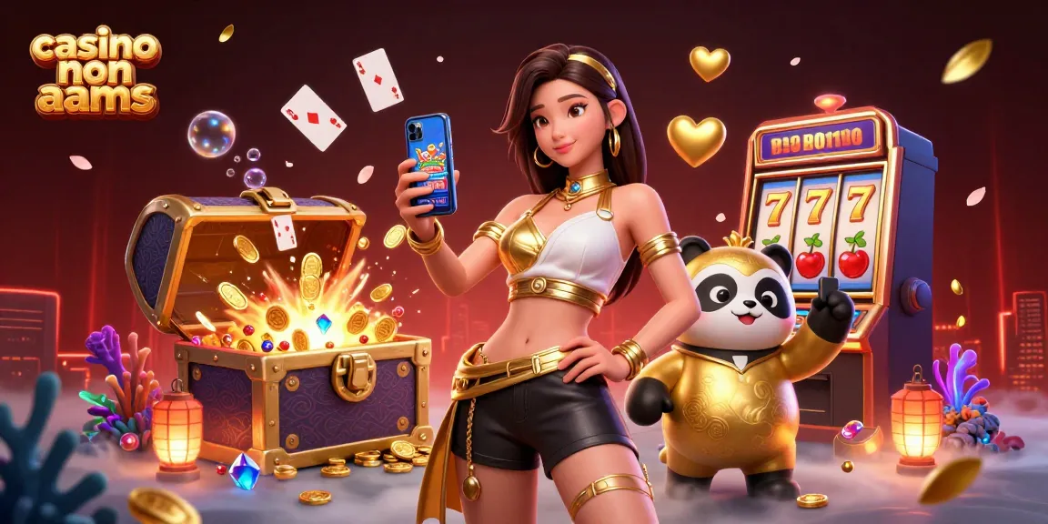 Vivi l'emozione del casino non aams con un'illustrazione 3D vivace che mostra una scena di gioco animata.