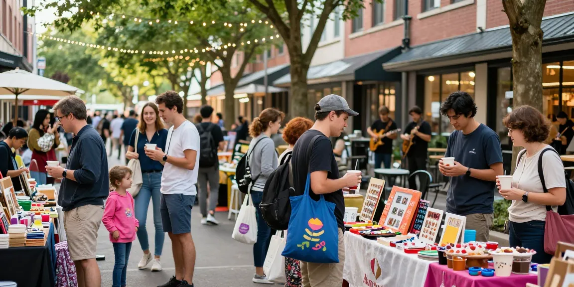 Engaging urban marketplace scene highlighting local shopping and food, showcasing colorful stalls and vibrant interactions at https://forumup.org/shop/search.php?ca_id=&addr1=&addr2=&addr3=&schKeyword