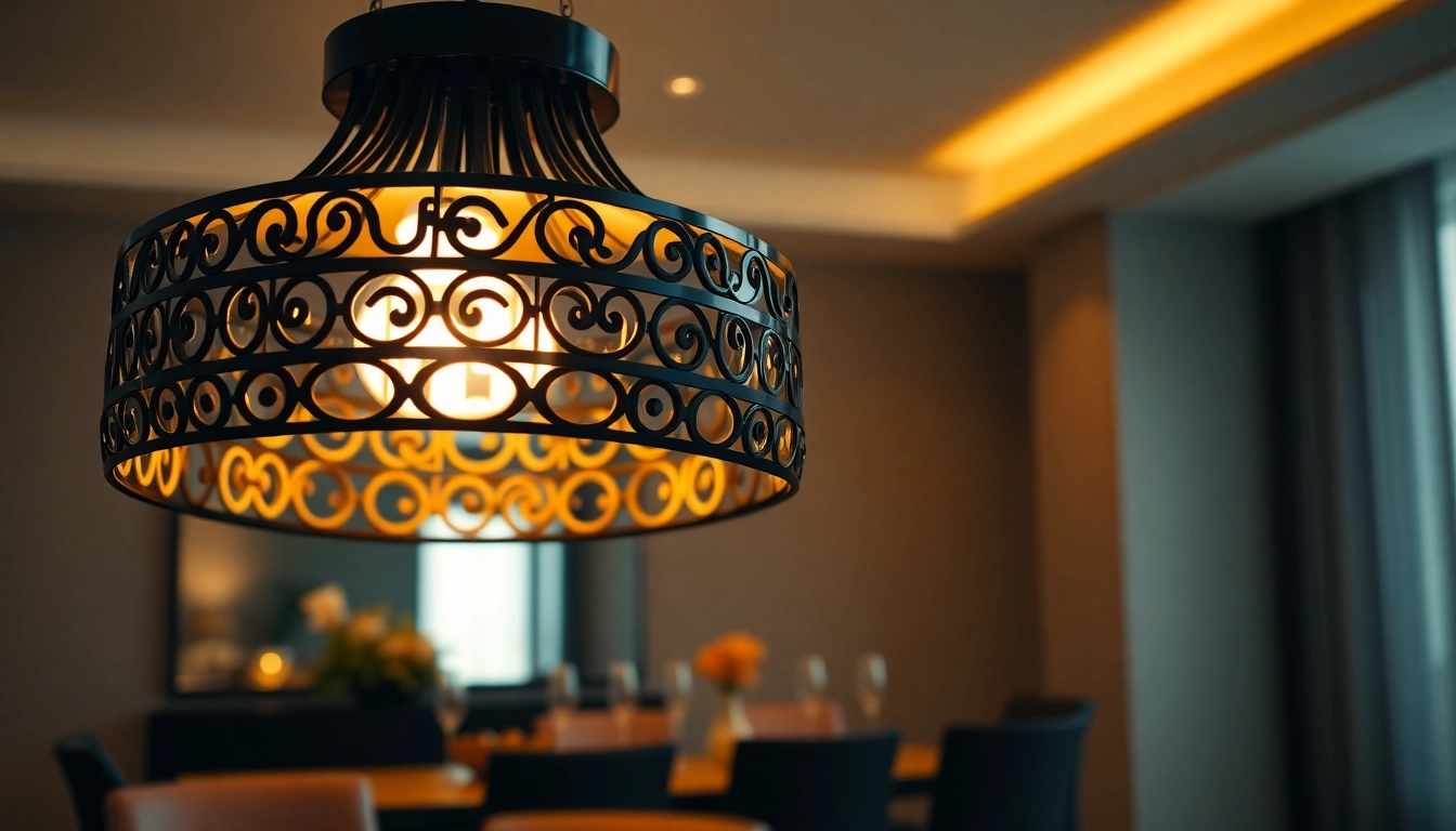 Illuminate your space with an elegant black and gold light fixture featuring stylish designs.